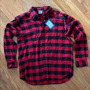 Columbia Red and Black Checkered Men's Shirt
